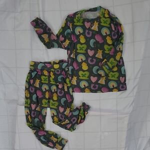 Bamboo Babie Kids 4T  Lucky Charm Bamboo Pajama Set